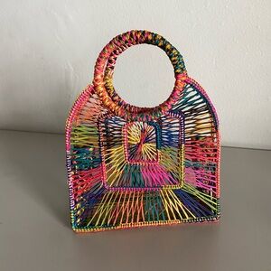 Colorful Woven Tote Bag